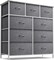 Sorbus Dresser with 9 Drawers - Furniture Storage Chest Tower Unit for Bedroom, Closet, etc - Steel Frame, Wood Top, Fabric Bins